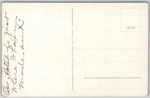 Konigswinter Germany c1910 Postcard Drachenfels Castle Boat Town View