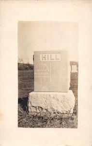 Gravestone Cemetery Scene Florence Gilman Hill Real Photo Postcard J73955