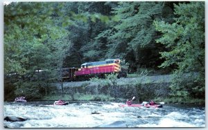 Postcard - Great Smoky Mountains Railway GP-7 Unit Number 711 - North Carolina