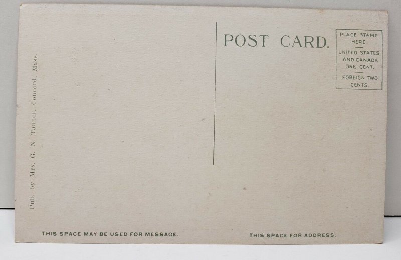 Old North Bridge Concord Massachusetts Postcard C14