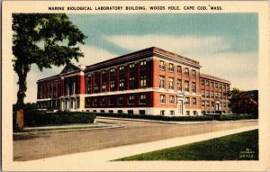 Postcard MARINE BIOLOGICAL LABORATORY BUILDING, WOODS HOLE CAPE COD MASS JB2