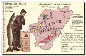 Old Postcard Emulsion Scott Department Charente Angouleme Cognac Confolens