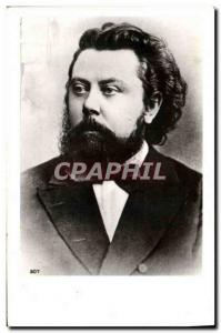 Postcard Old Russian composer Mussorgsky Russia Russia