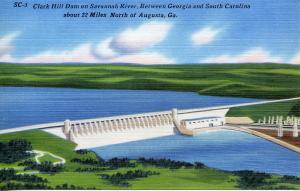 US    PC811  CLARK HILL DAM ON SAVANNAH RIVER