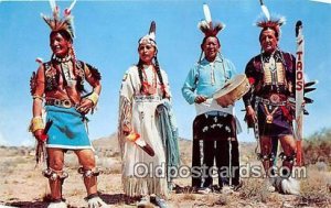 Indians in Full Dress Photo by Otto Done Unused 