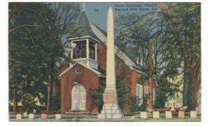 Postcard Christ Episcopal Church Dover DE