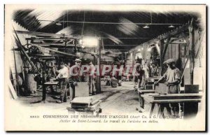 Old Postcard Commission Angers ARDOISIERES Lariviere Workshop of St. Leonard'...