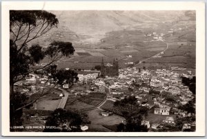 Canaria - Vista Parcial Du Arucas Spain Island Building Real Photo RPPC Postcard