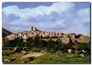 Modern Postcard St Paul de Vence Alp March general view