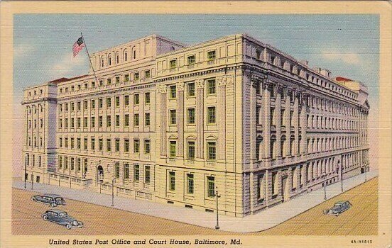 United States Post Office And Court House Baltimore Maryland 1943