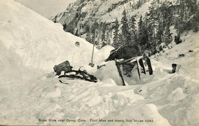 CO - Ouray. Snow Slide (Avalanche) with Fatalities