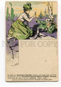 270281 GERMANY ADVERTISING Hammonia SOMMER OLD ART NOUVEAU