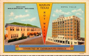 Texas Marlin Hot Wells Marlin Sanitarium Buie Clinic & Bath House and Hotel F...