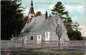 Christ Church Bobcaygeon Kawartha Lakes Ontario ON Unused Vintage Postcard E16