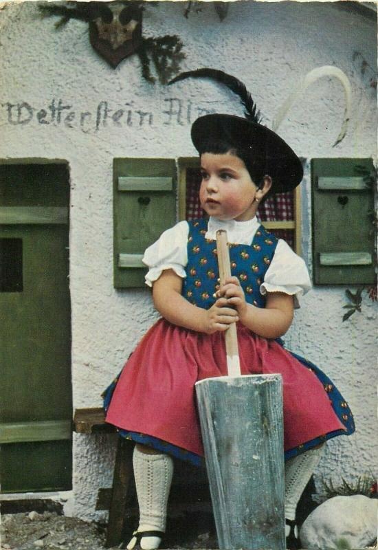 Die kleine Sennerin Germany folk type lovely girl costume 