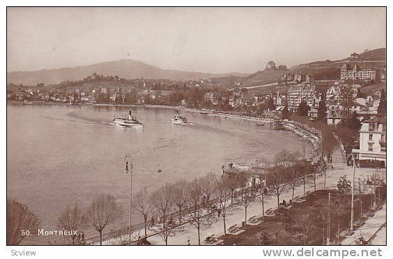 RP, Ships, Montreux (Vaud), Switzerland, 1920-1940s