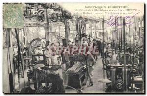 Old Postcard industrial Montlucon L & # 39usine of sewing machines and planin...