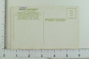 Vintage Millar's Restaurant - Clearwater, FLA. Postcard P47