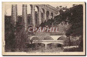 Postcard Old Roquefavour Aqueduct and Bridges on the Arc