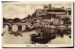 Old Postcard Beziers View of the New Bridge