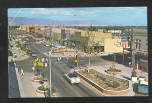GRAND JUNCTION COLORADO DOWNTOWN STREET BIRDSEYE VIEW OLD CARS POSTCARD