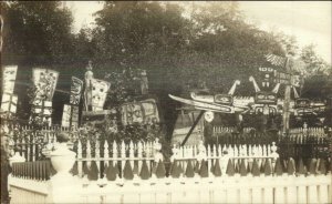 Aslaka Totem Poles WHERE? -  CRISP c1910 Real Photo Postcard