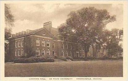 Indiana Greencastle Longden Hall De Pauw University Albertype