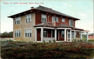 Vtg 1909 Home of Botanist Luther Burbank Santa Rosa California CA Postcard