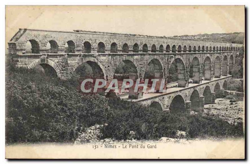 Postcard Old Nimes Pont du Gard