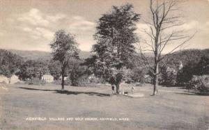 Ashfield Massachusetts Village Golf Course Antique Postcard K86748