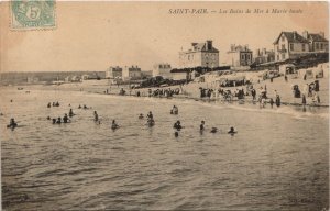 CPA St-PAIR-Les Bains de Mer a Marée haute (27122)