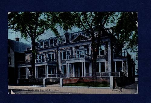 MASSACHUSETTS FALL RIVER Ma Quequechan Club POSTCARD PC