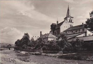 Czech Republic Valasske Mezirici Nabrezi Becvy Real Photo