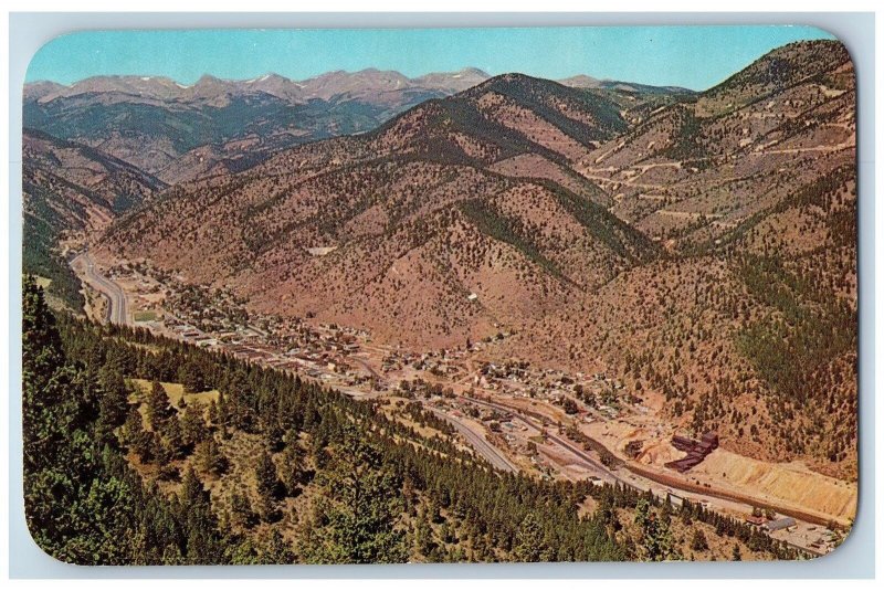 Leadville Colorado CO Postcard Picturesque Valley Of Clear Creak Canon 1974