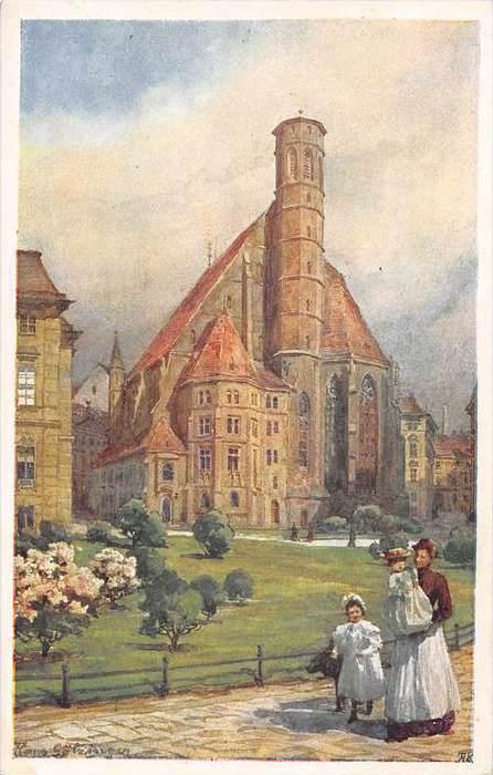 Austria Vienna   Minoritenkirche Artist Signed  Hans Gotzinger