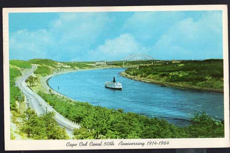 Massachusetts Cape Cod Canal 50th Anniversary 1914-1964 - pm1964 -1950s-1970s