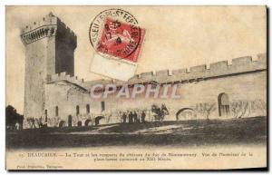 Old Postcard Beaucaire The Tower And Ramparts Du Chateau Du Duc de Montmorenc...