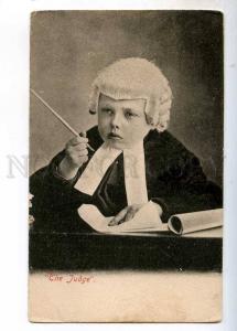 244091 JUDGE Little Boy in Wig ACTOR Theatre Vintage PHOTO