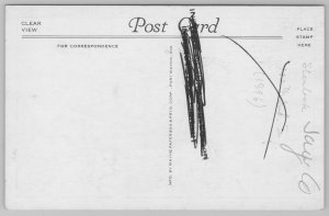 Portland Indiana~Public Library~1920-30s Silver Border Postcard