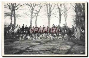 Old Postcard Hunting hounds has Dogs Dog