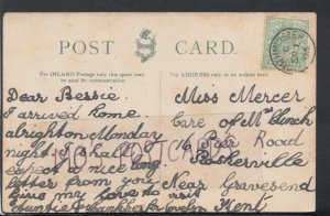 Family History Postcard - Mercer - 16 Pier Road, Rosherville, Kent RF2746