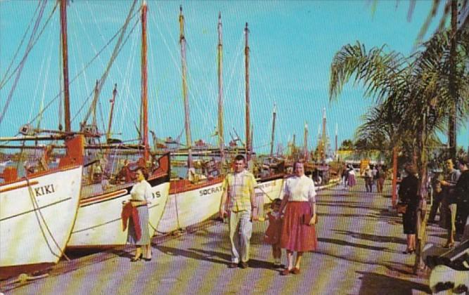 Florida Tarpon Springs Sponge Fleet At Dock