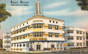 ESSEX HOUSE MIAMI BEACH FLORIDA POSTCARD 1949