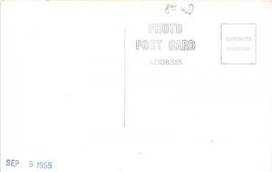 Grand Ledge Michigan~Overlooking Grand River~Trees Reflected~1950s RPPC Postcard