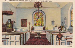 Delaware Wilmington Interior Old Swedes' Church Curteich