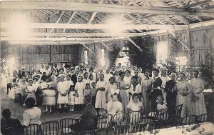 Gathering at Limerick Maine RPPC Postcard