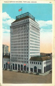 1943 Public Service Building, Portland, Oregon Vintage Postcard