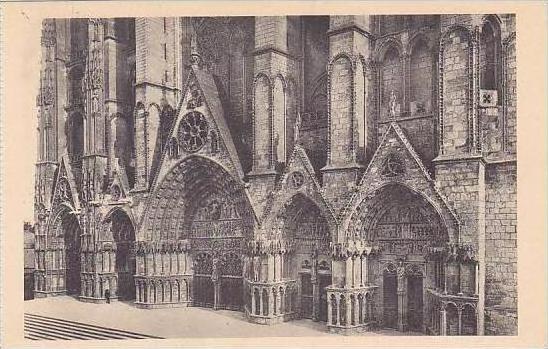 France Bourges Cathedrale de Bourges Portails de la Facade Occidentale