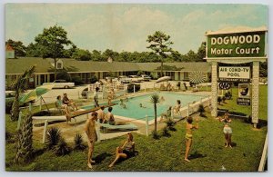 Dogwood Motor Court Myrtle Beach South Carolina Rooms Apartments Pool Postcard