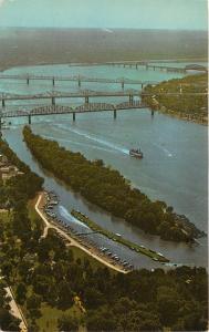 Louisville Kentucky~Ohio River Bridges~Towhead Island~Belle of Louisville Boat